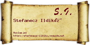 Stefanecz Ildikó névjegykártya