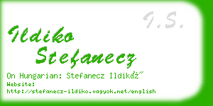 ildiko stefanecz business card